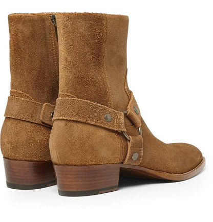 Martens, demi-season suede chelsea, leather fashionable headband English style pointed-toe, European style