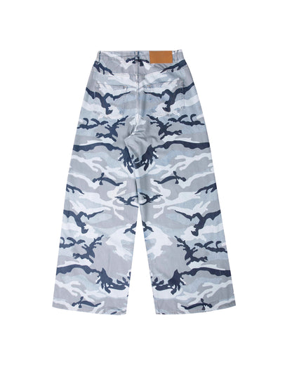 Vetements Cammo Blue Pants