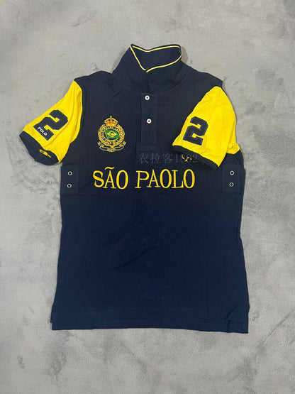 Polo Casual Hombre Manga Corta Bordado