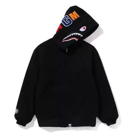 Sudadera con Capucha de Tiburón Bordada 1:1 Estilo Callejero