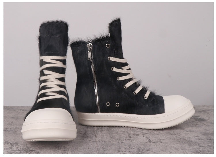 Rick Owens Ramones Pony Hair DRKSHDW