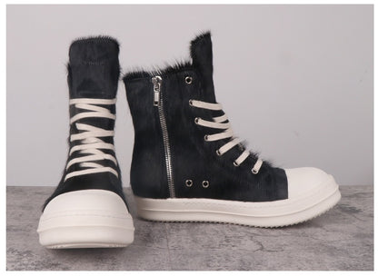 Rick Owens Ramones Pony Hair DRKSHDW