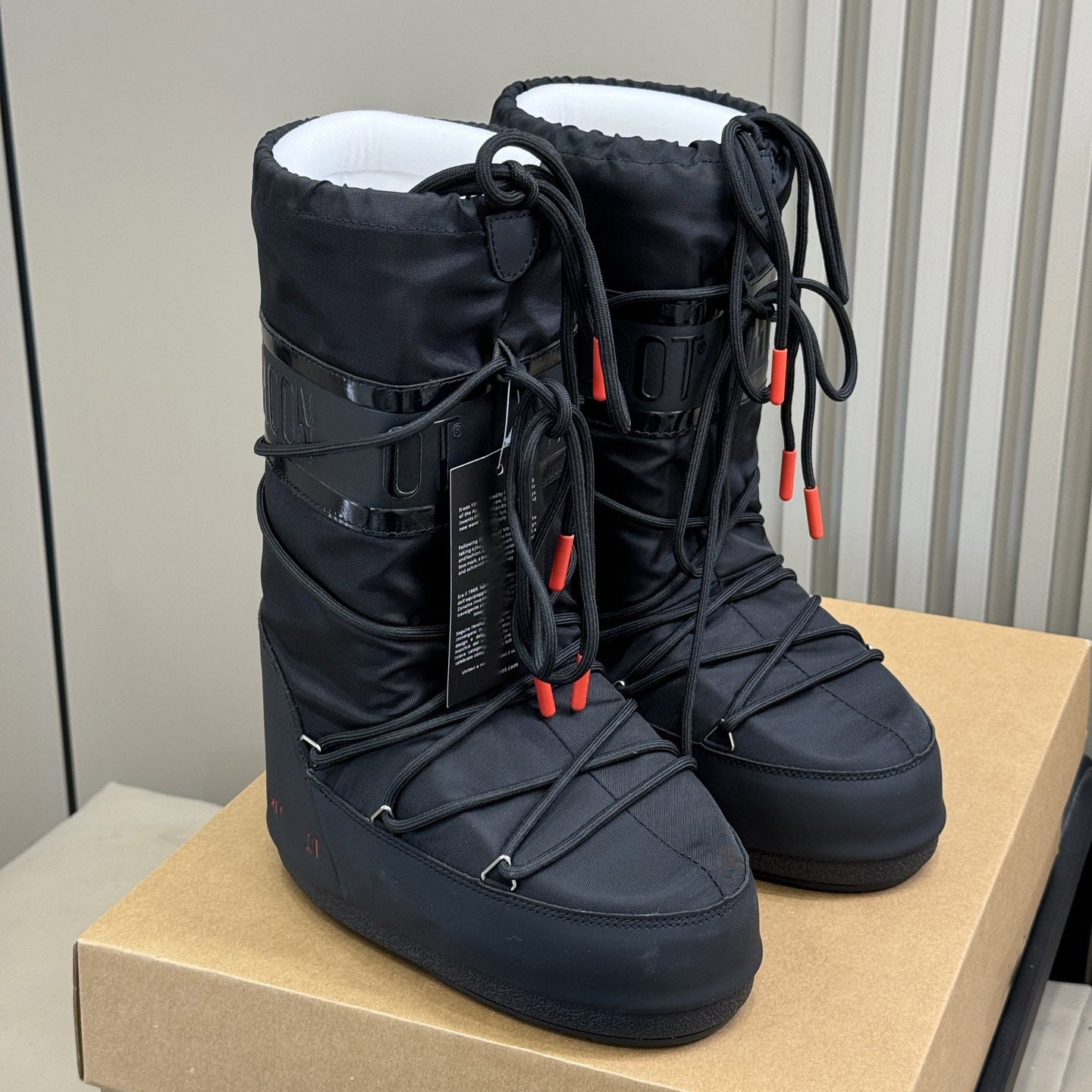 Botas de Nieve con Cordones y Forro de Piel
