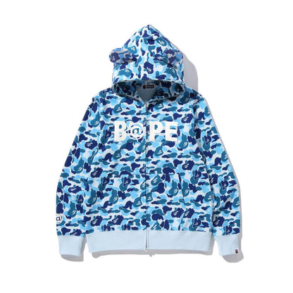 Sudadera con Capucha de Tiburón Bordada 1:1 Estilo Callejero