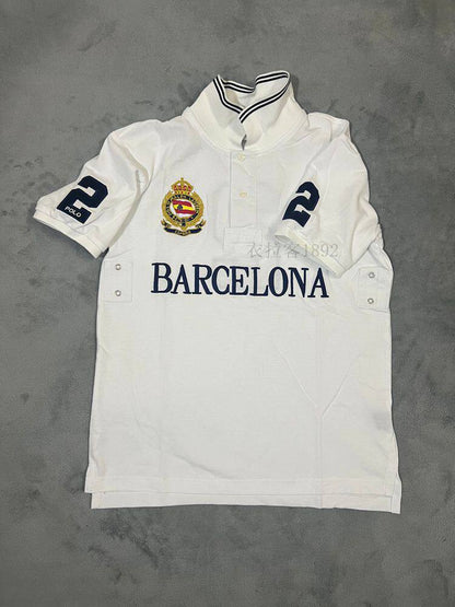 Polo Casual Hombre Manga Corta Bordado