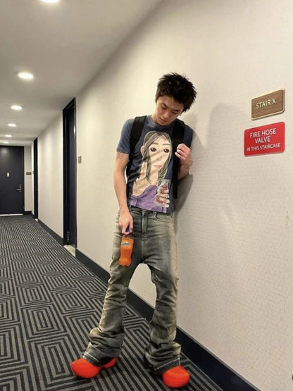 Rick Owens Bolan Bootcut Blue Wash