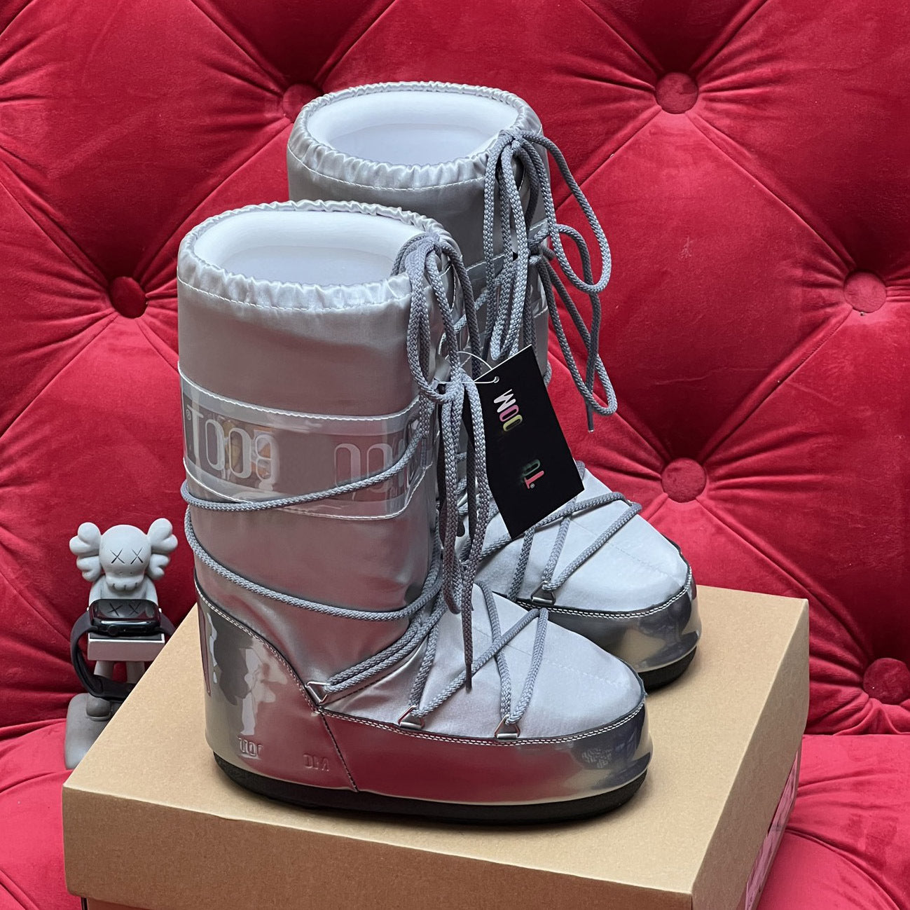 Botas de Nieve con Cordones y Forro de Piel