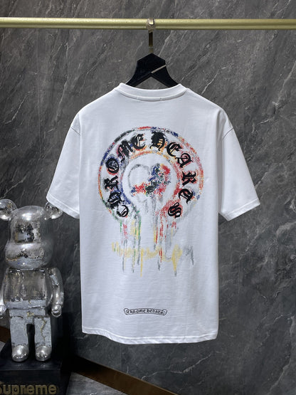Camiseta Unisex Cruz Sánscrito Parche Metal Luminiscente
