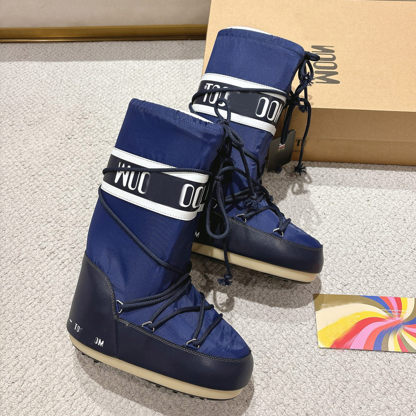 Botas de Nieve con Cordones y Forro de Piel