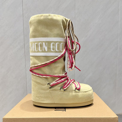 Botas de Nieve con Cordones y Forro de Piel