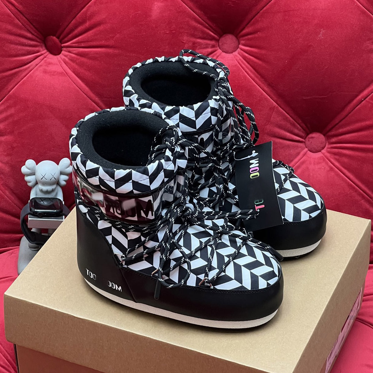 Botas de Nieve de Plataforma con Forro de Piel para Mujer