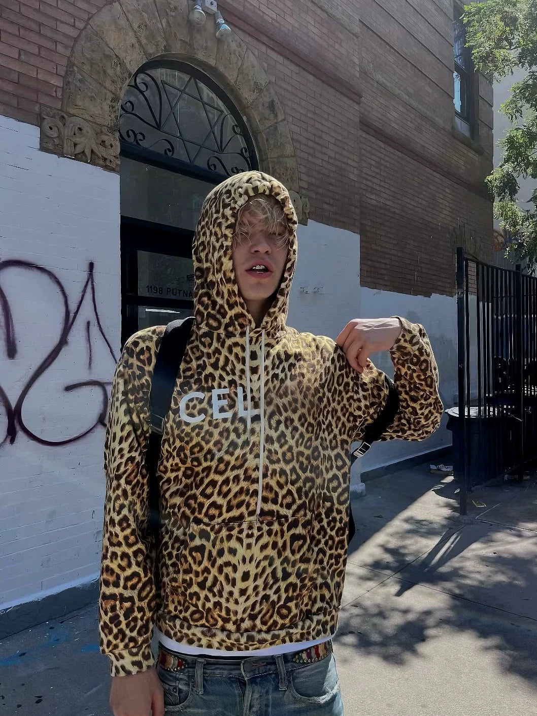 Celine Leopard Hoodie