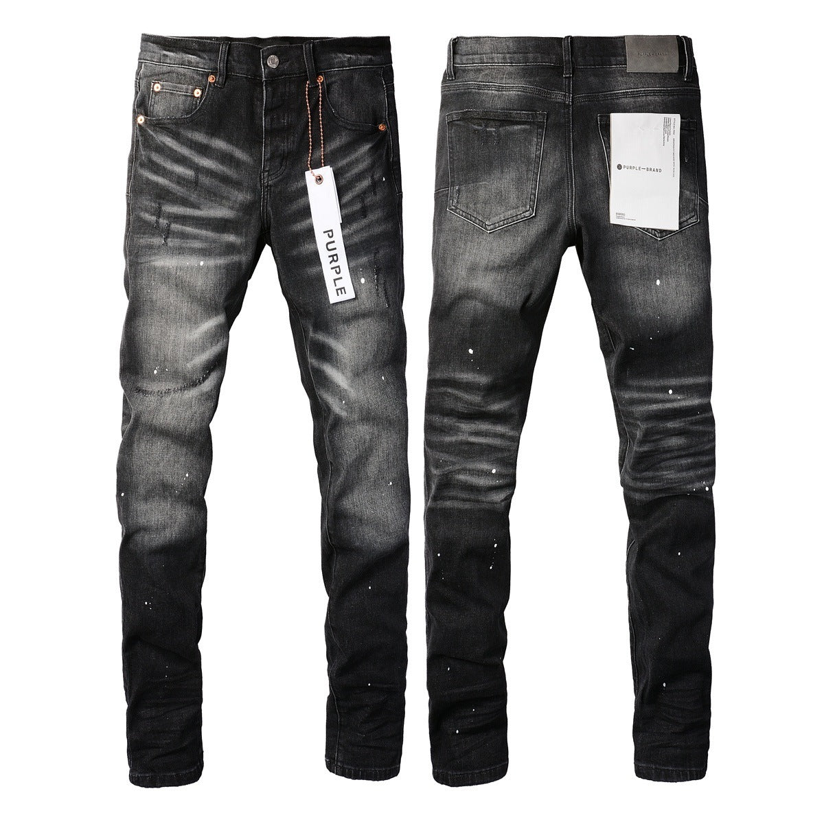 Jeans Slim Rotos Efecto Desgastado Hiphop