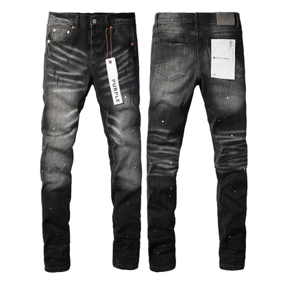 Jeans Slim Rotos Efecto Desgastado Hiphop