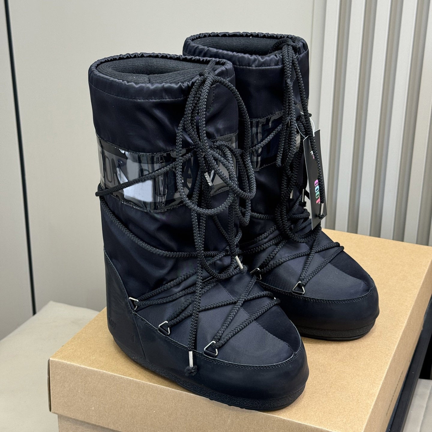 Botas de Nieve con Cordones y Forro de Piel