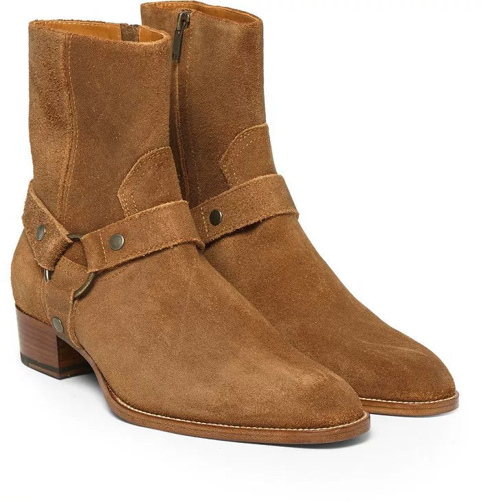 Martens, demi-season suede chelsea, leather fashionable headband English style pointed-toe, European style