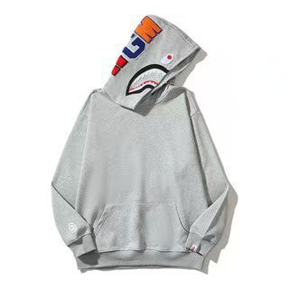 Sudadera con Capucha de Tiburón Bordada 1:1 Estilo Callejero