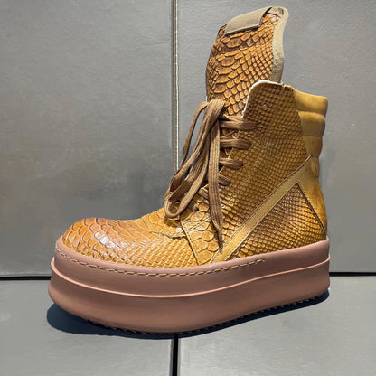 Rick Owens Geobasket Chrome Hearts Reptile