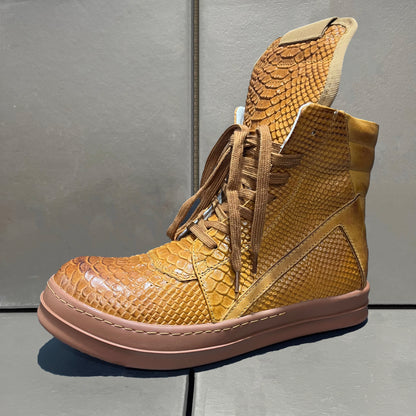 Rick Owens Geobasket Chrome Hearts Reptile