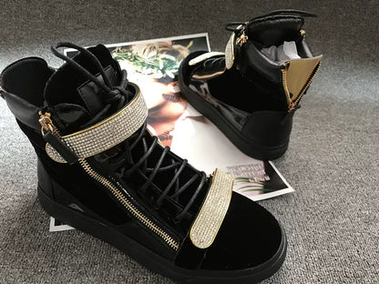 Mujer Botines Cremallera Plana Tachas