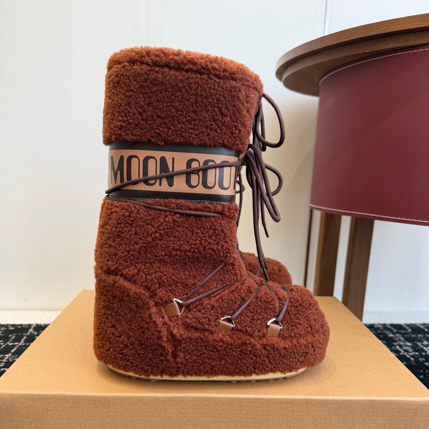 Botas de Nieve con Cordones y Forro de Piel