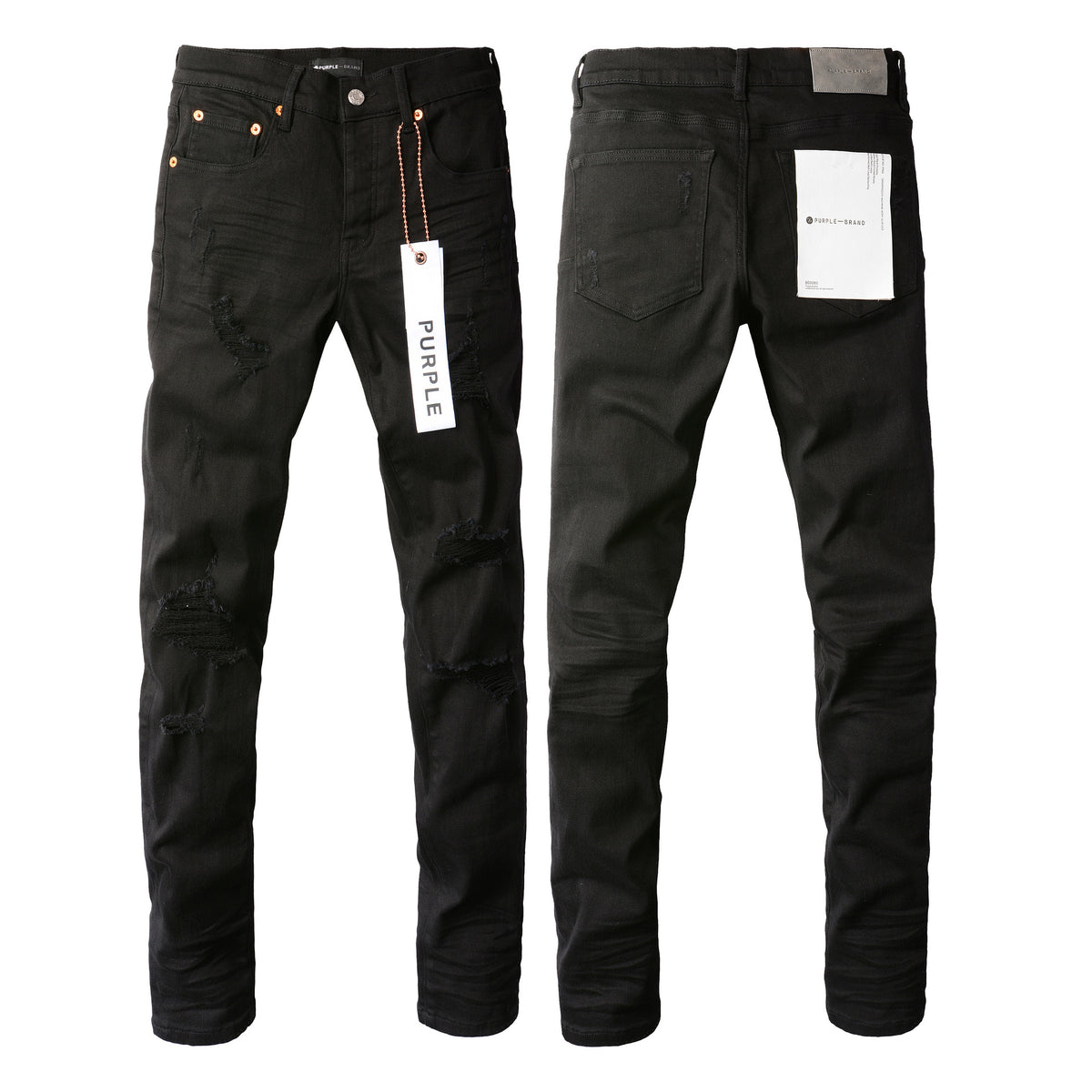 Jeans Slim Rotos Efecto Desgastado Hiphop