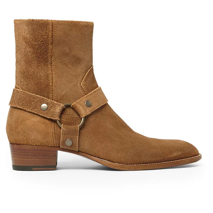 Martens, demi-season suede chelsea, leather fashionable headband English style pointed-toe, European style