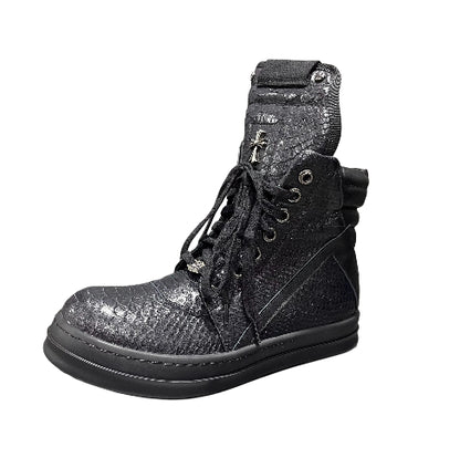Rick Owens Geobasket Chrome Hearts Reptile