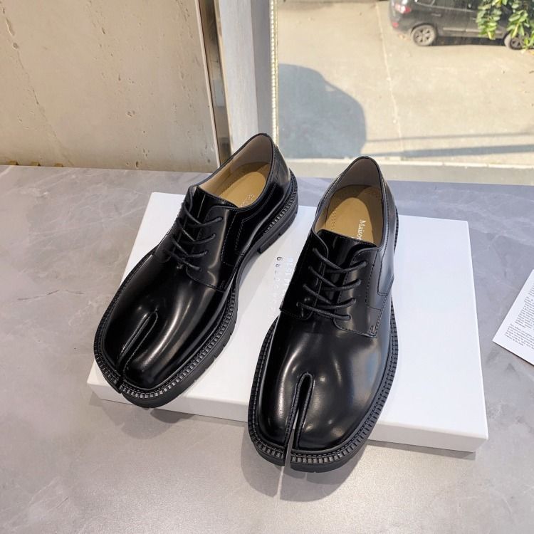 Mocasines Tabi Plataforma Cuero