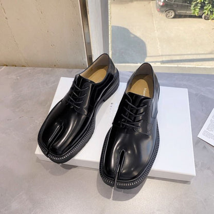 Mocasines Tabi Plataforma Cuero