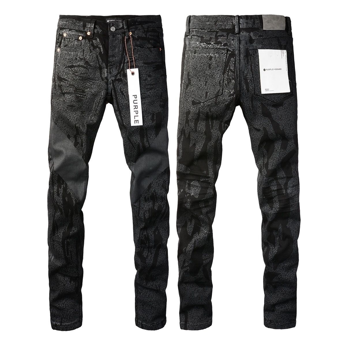 Jeans Slim Rotos Efecto Desgastado Hiphop