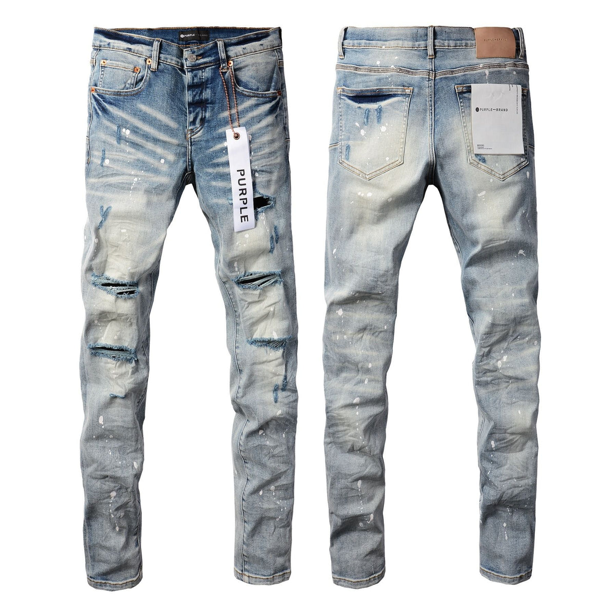 Jeans Slim Rotos Efecto Desgastado Hiphop