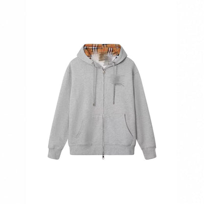 Sudadera Con Capucha Unisex Con Cremallera Bordada