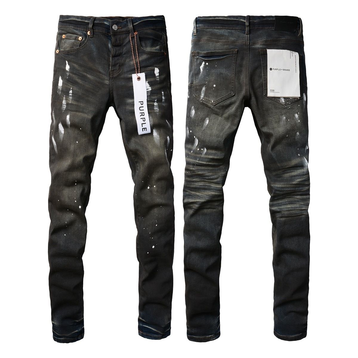 Jeans Slim Rotos Efecto Desgastado Hiphop