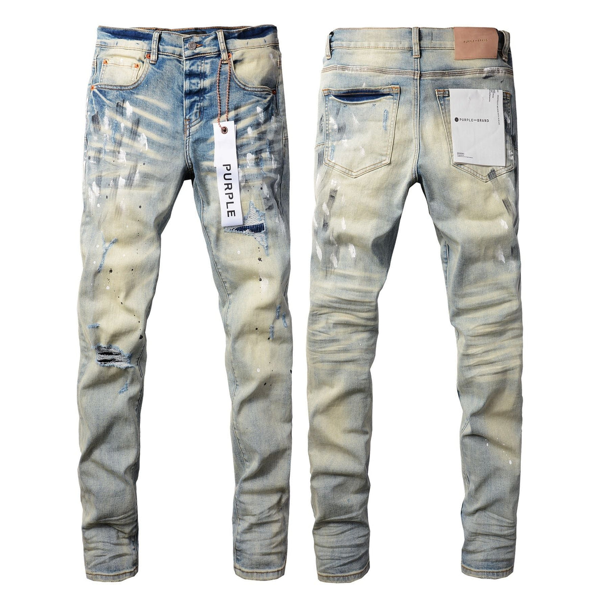 Jeans Slim Rotos Efecto Desgastado Hiphop