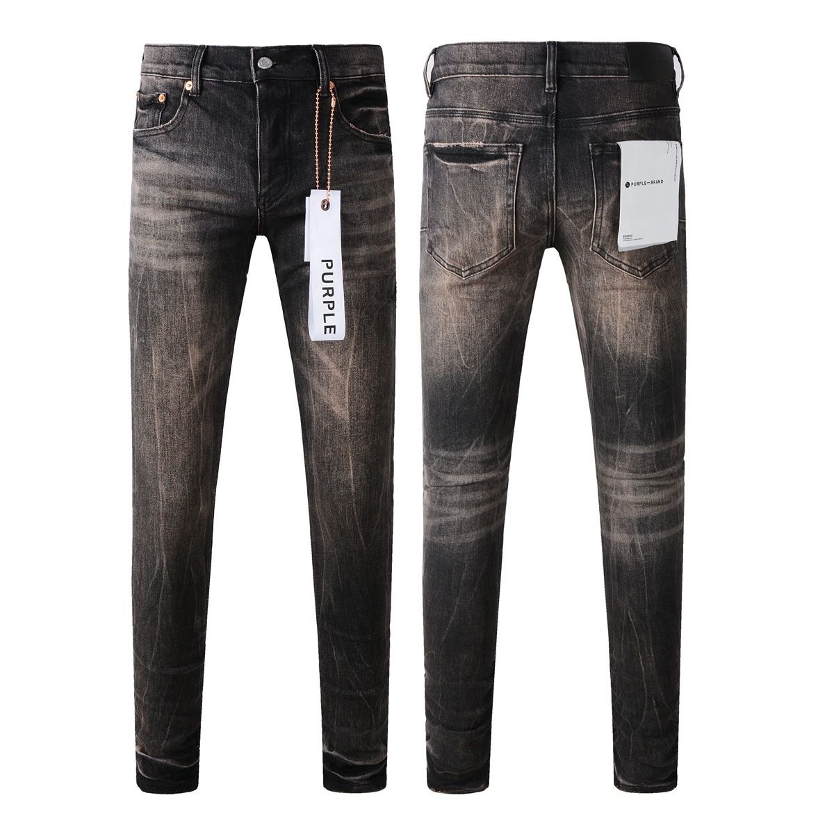 Jeans Slim Rotos Efecto Desgastado Hiphop