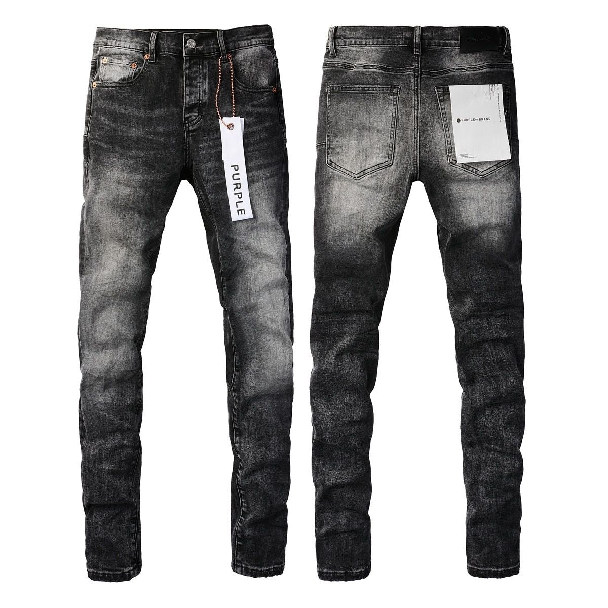 Jeans Slim Rotos Efecto Desgastado Hiphop