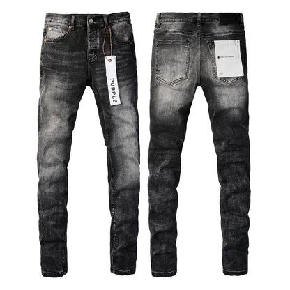 Jeans Slim Rotos Efecto Desgastado Hiphop