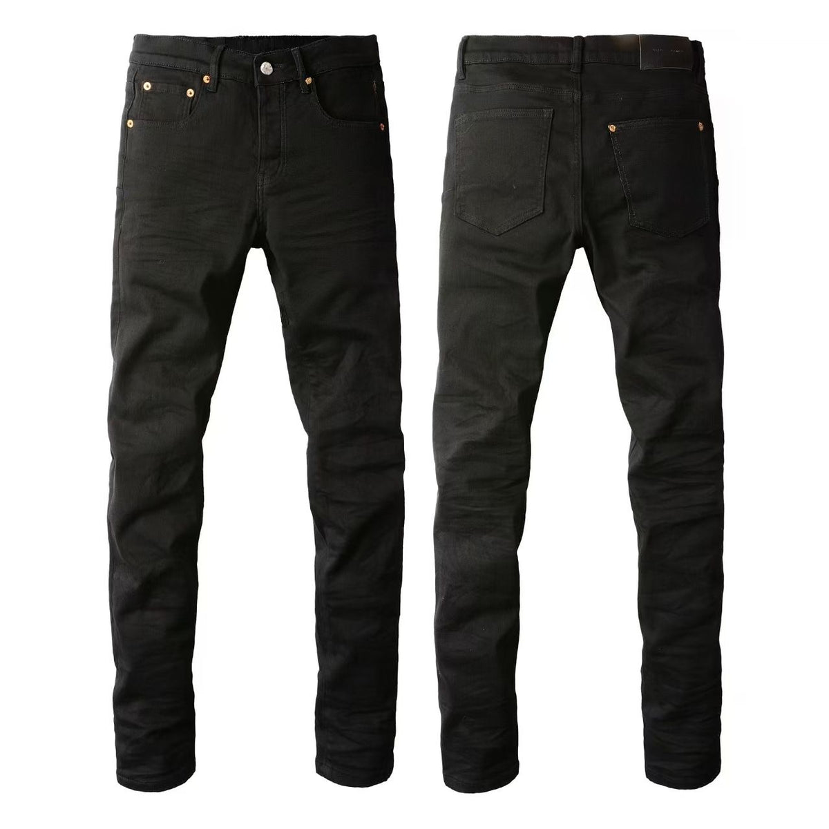 Jeans Slim Rotos Efecto Desgastado Hiphop