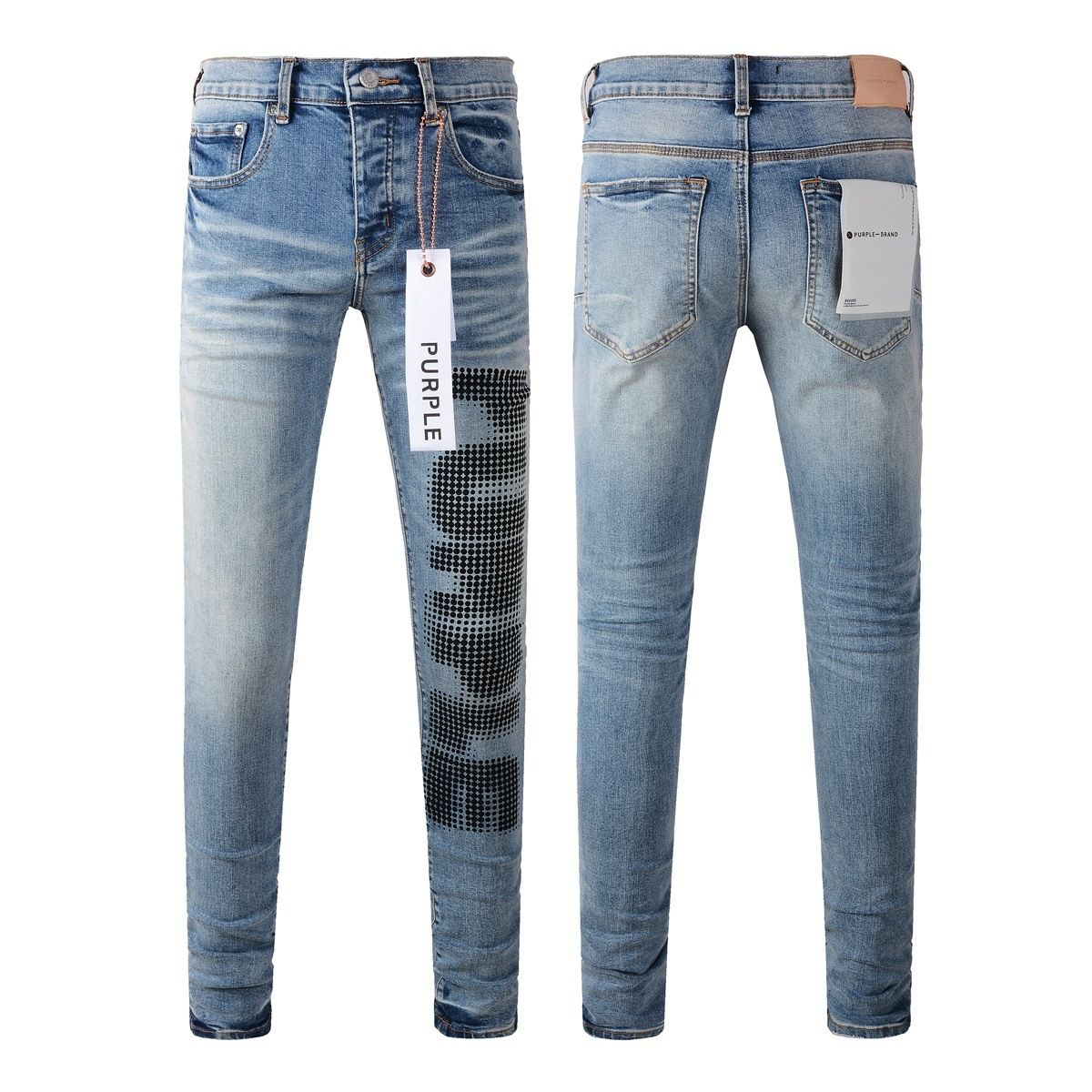 Jeans Slim Rotos Efecto Desgastado Hiphop