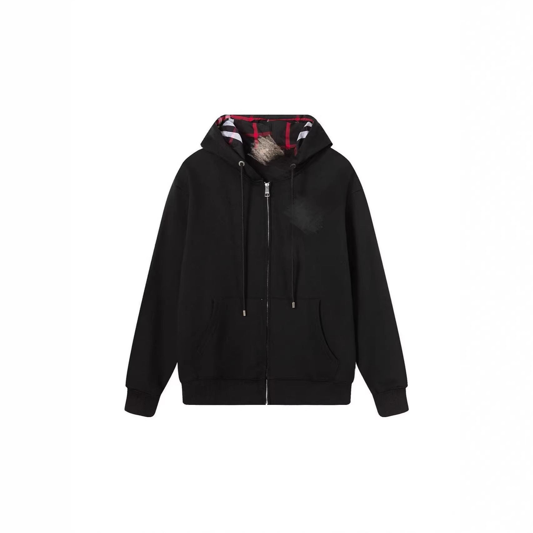 Sudadera Con Capucha Unisex Con Cremallera Bordada