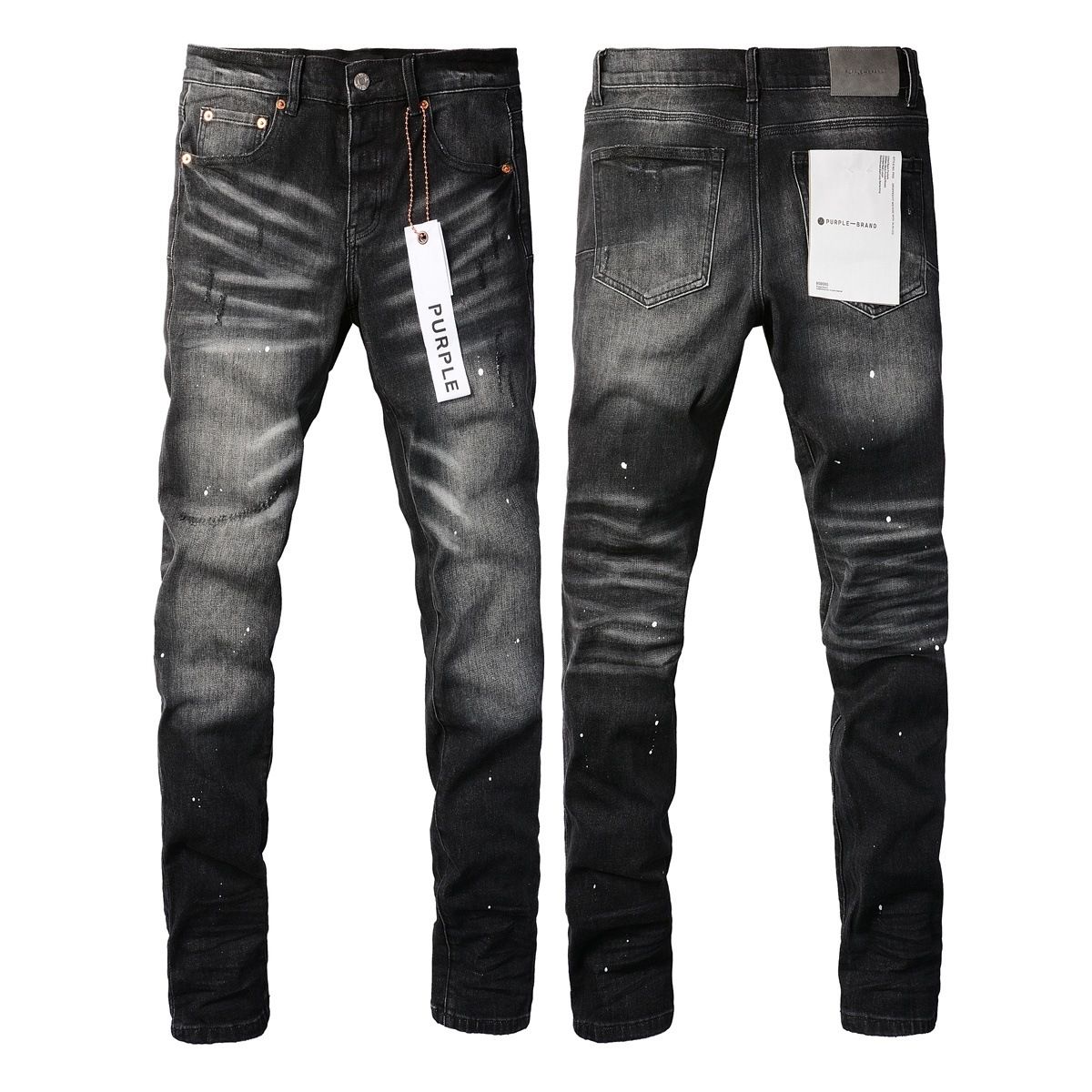 Jeans Slim Rotos Efecto Desgastado Hiphop
