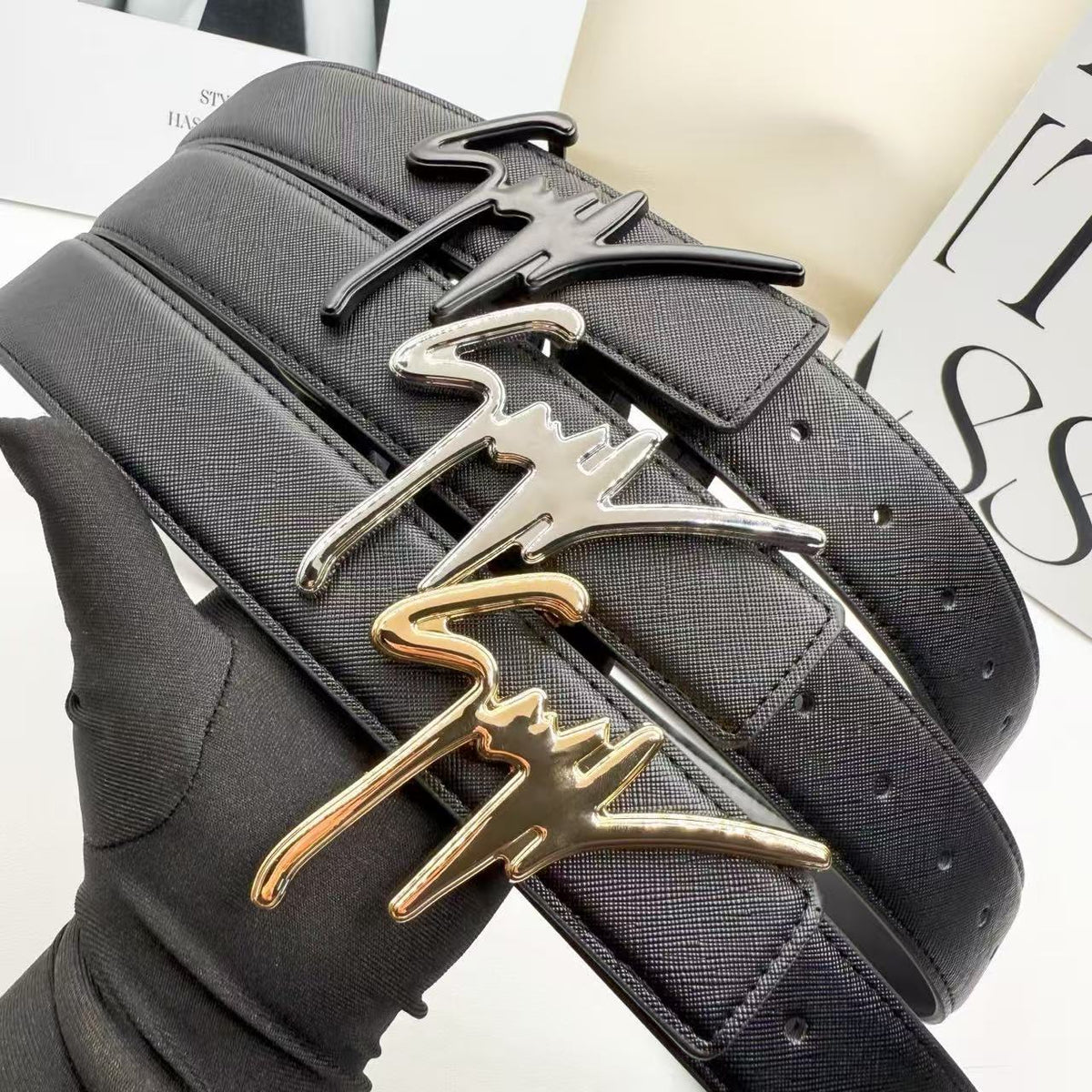 Cinturón de Piel Casual para Hombre