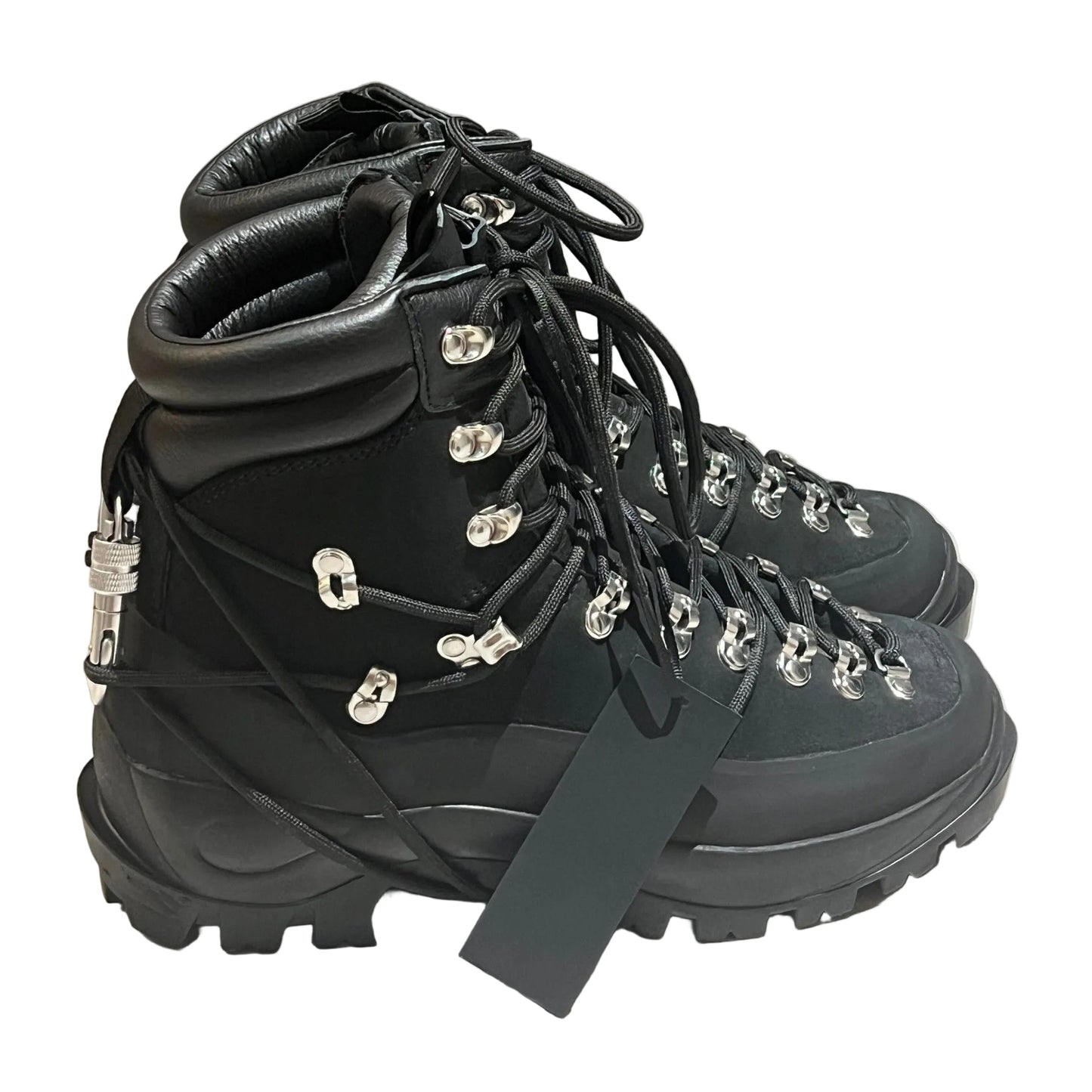Botas de Montaña de Cuero con Tachuelas Metálicas