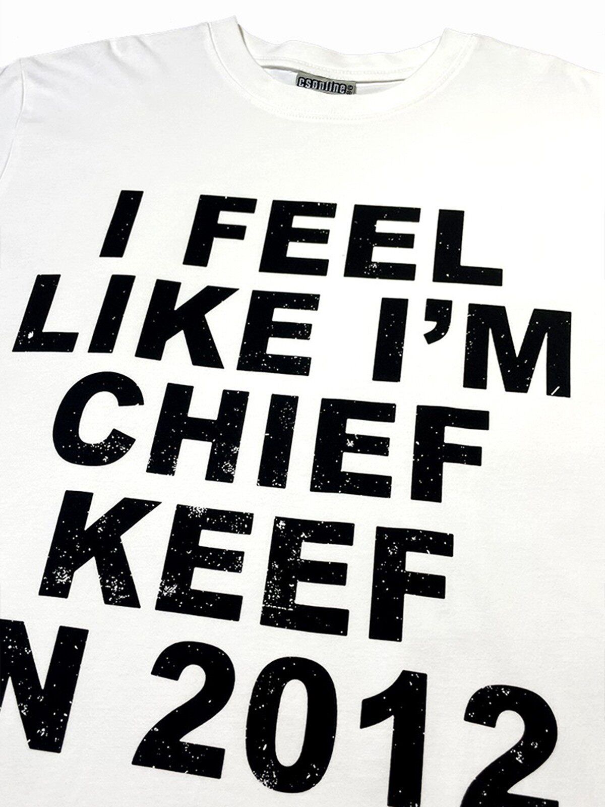 Distressed Slogan Heavyweight Vintage T-Shirt