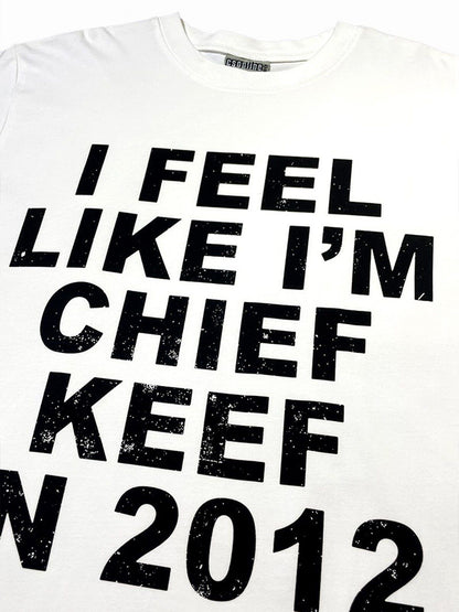 Distressed Slogan Heavyweight Vintage T-Shirt
