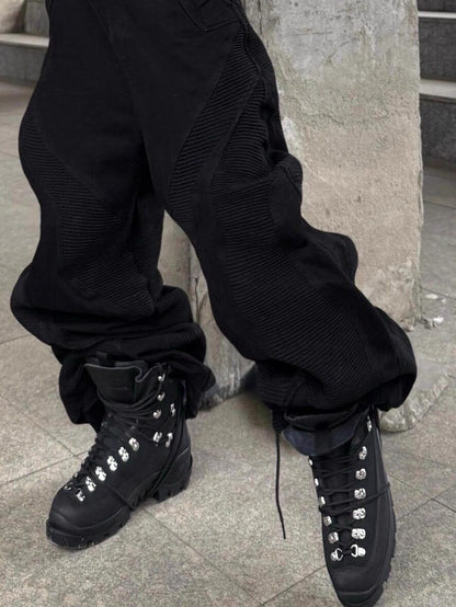 Botas de Montaña de Cuero con Tachuelas Metálicas