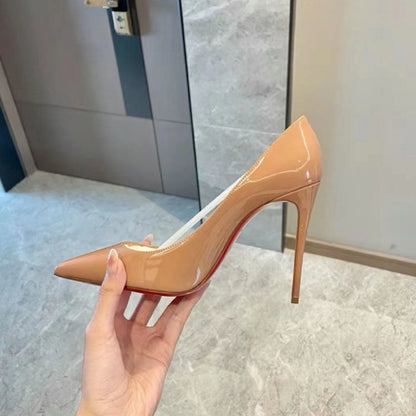 Tacón Rojo Clásico KATE Punta Fina Mujer Zapatos Boda