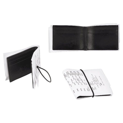 Cartera De Piel Con Diseño De Factura