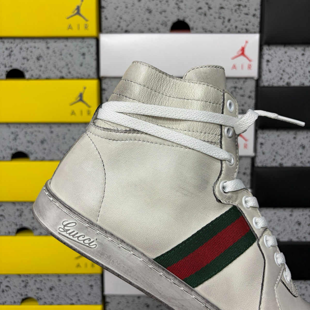 Gucci Stretch High-Top Sneaker